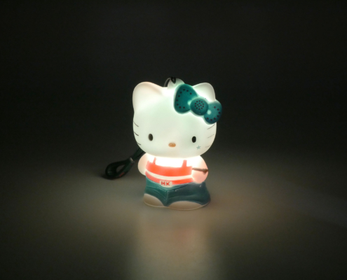 811126 HELLO KITTY LUMINEUSE HIP HOP FACE WHITE SD Figurine lumineuse Hello Kitty Hip Hop 8 cm dragonne 5