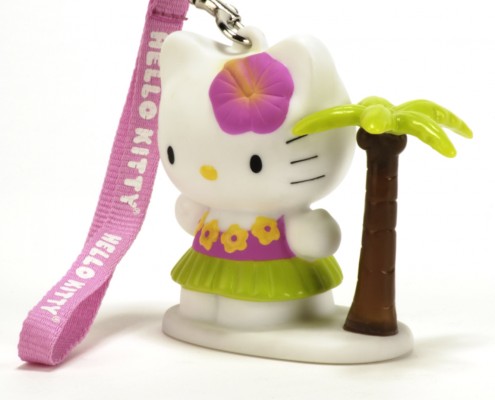 Hello Kitty Light-up 3D figure hawaii　3in 4