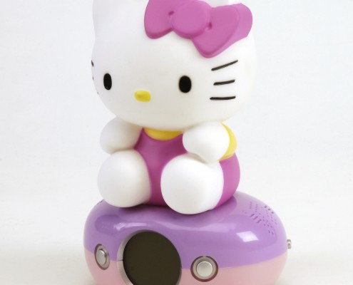 Night Light Digital Alarm Clock HELLO KITTY PINK DRESS 18