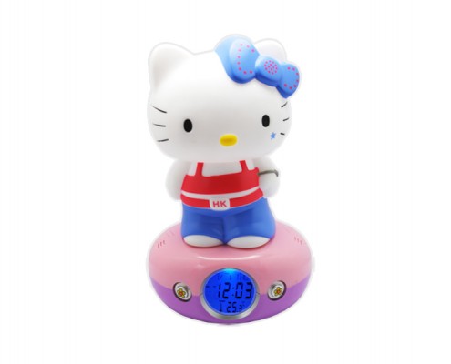 Digital Alarm Clock and Night Light HELLO KITTY HIP HOP 3