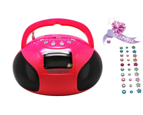 Mini Boombox Speaker PINK 4