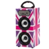 Teknofun Enceinte sans fil Radio FM 28cm UK Girly