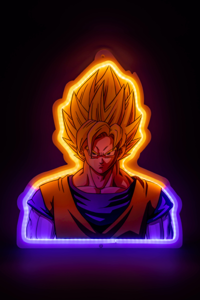 LAMPE MURALE STYLE NEON GOKU 2
