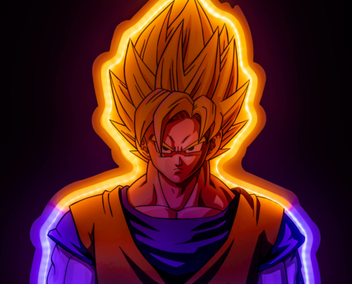 LAMPE MURALE STYLE NEON GOKU 6
