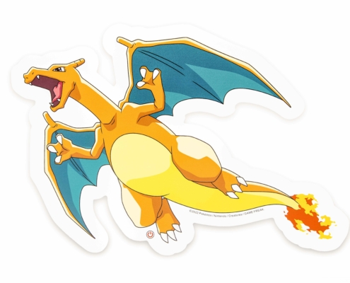 CHARIZARD WALL LAMP off - Low Res POKÉMON DRACOFEU style NÉON 3