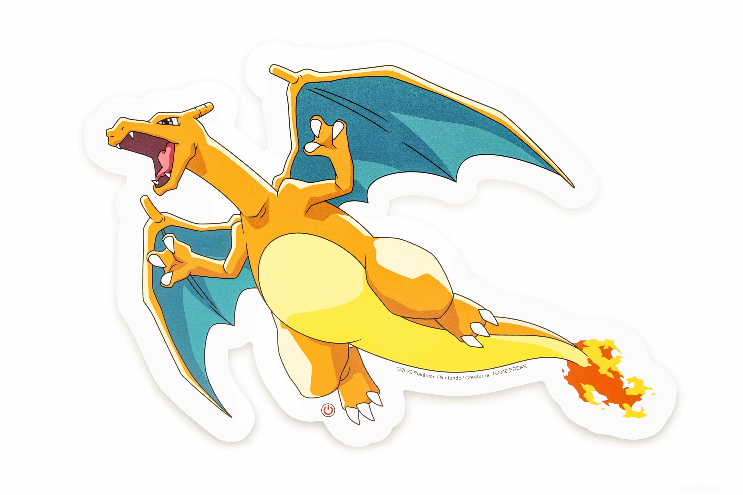 CHARIZARD WALL LAMP off - Low Res POKÉMON DRACOFEU style NÉON 2