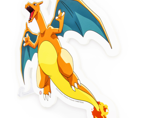 CHARIZARD WALL LAMP off - support 3-4 - Low Res POKÉMON DRACOFEU style NÉON 7