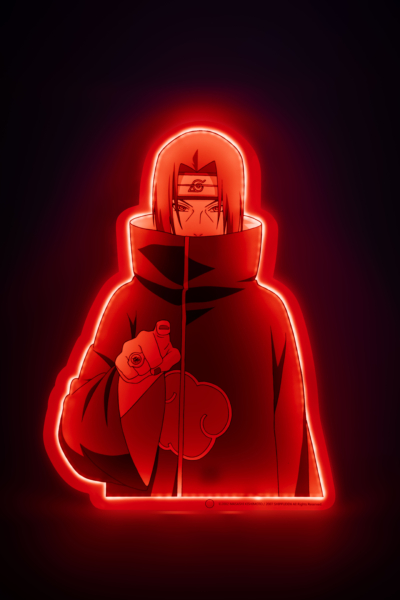Itachi Uchiwa décoration lumineuse style néon 2