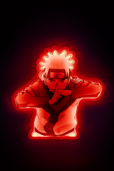 Naruto style néon décoration lumineuse 2