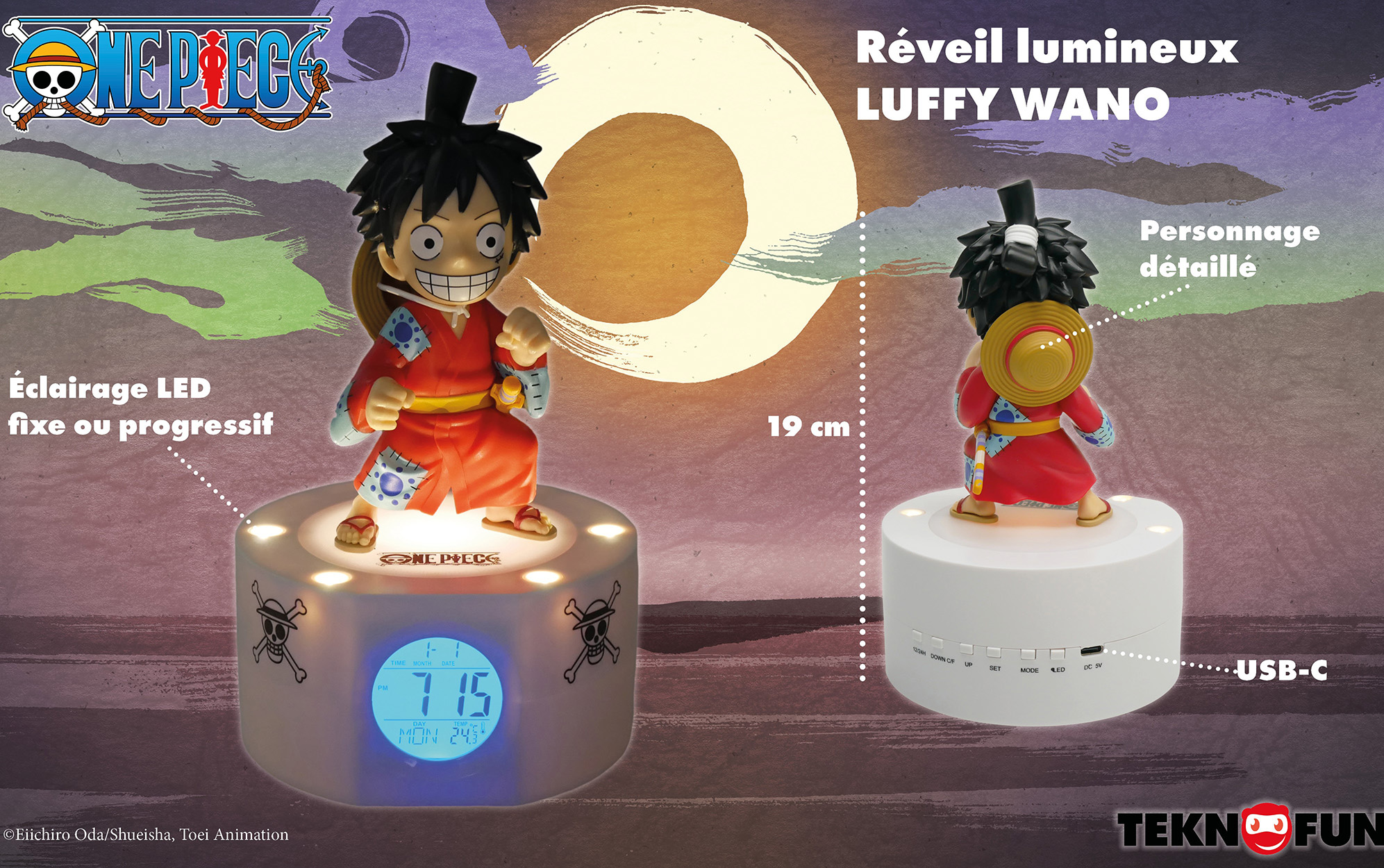 LUFFY réveil lumineux one piece 97