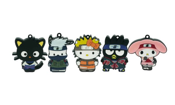  HELLO KITTY NARUTO KEYCHAIN 6cm 15