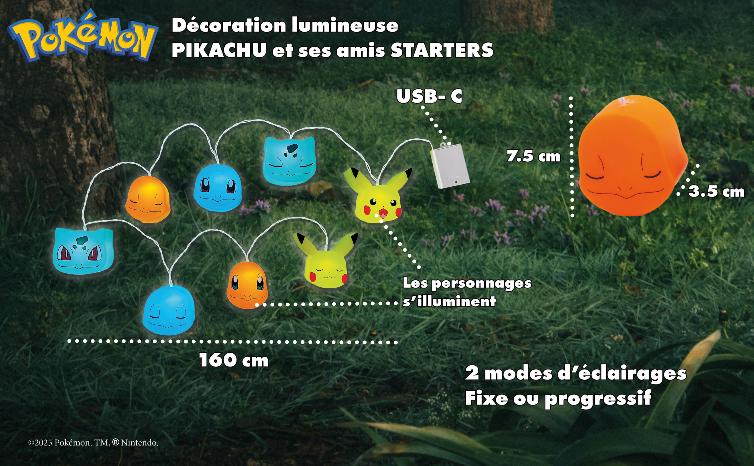 Décoration lumineuse POKÉMON STARTER 83