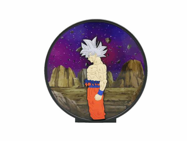 DRAGON BALL SUPER – DÉCORATION LUMINEUSE GOKU ULTRA INSTINCT 3